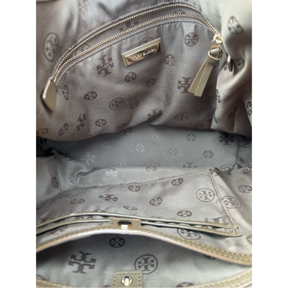 TORY BURCH Marion River Rock Suede Hobo Bag - Picture 9 of 10